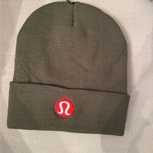 lululemon Unisex Olive Green Beanie